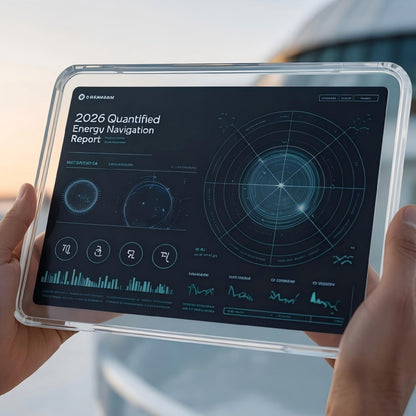 Preview of MyNovaNote 2026 Personalized Cosmic Blueprint - A manual astrology energy report on a digital tablet