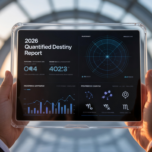Preview of MyNovaNote 2026 Personalized Cosmic Blueprint - A manual astrology energy report on a digital tablet